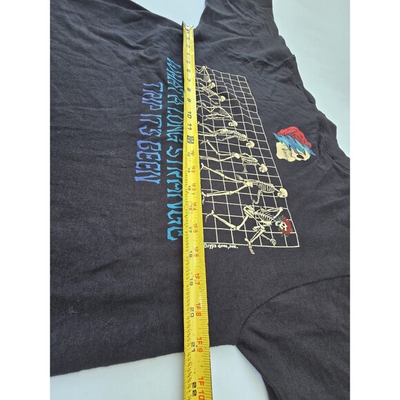 Vintage GRATEFUL DEAD 90s Vintage T-shirt What A Long Strange Trip It’s Been XL - Picture 10 of 10